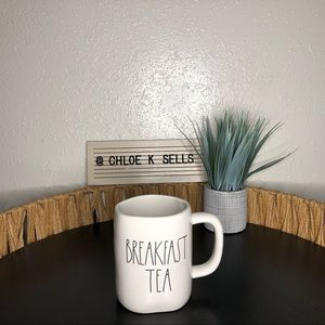 Rae Dunn BREAKFAST TEA mug.